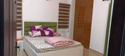 Queen size bed with 1 side stool- 16500