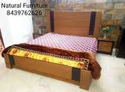 Double bed with 2 side rack/stool at Rs.22000