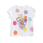 Printed Baby Short-Sleeve T-Shirt White