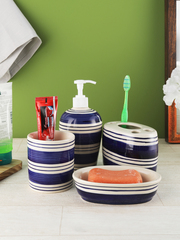 Ceramic Bathroom Accessories Set with various designs