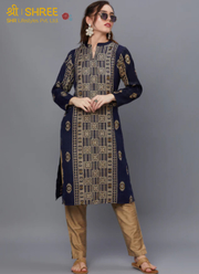 Buy Semi Pashmina Kurti Online