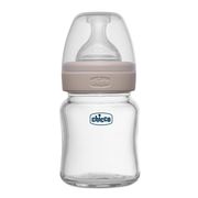 Well-Being Glass Feeding Bottle (120ml,  Slow Flow) (Neutral)