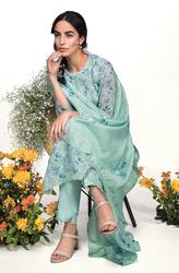 Cotton Linen Exclusive Unstitched Suit with Dupatta