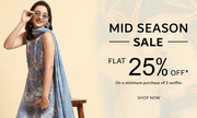 Mid Season Sale Flat 25% OFF At SHREE