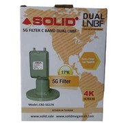 SOLID 5G FILTER 17K 65dB C-BAND DUAL OUT LNBF