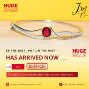 Silver Cherry Red Stone Rubby Bracelet With Zarican