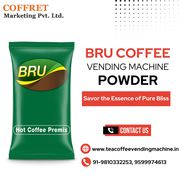 Bru coffee vending machine powder