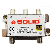 Solid 4-Way Splitter