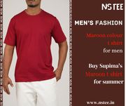 Maroon T-shirts for men