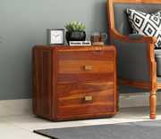 Buy Ellis Bedside Table (Honey Finish)