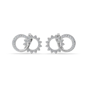 The Sun and Moon Diamond Stud Earrings