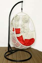 Modern Wicker Hanging Swing For Balcony,  Erba Outdoor