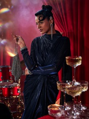 Tiara Cutout Gown – Glamorous Party Wear Gown for Women