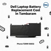 Dell Laptop Battery Replacement Cost in Tambaram. 1