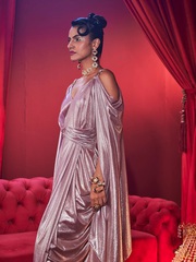 Empress Blush Glow Gown – Chic Party Wear Gown for Glamorous Nights